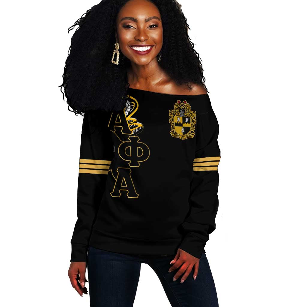 Sphinx Design Alpha Phi Alpha Hoodie Off Shoulder Sweater Stylish Fraternity