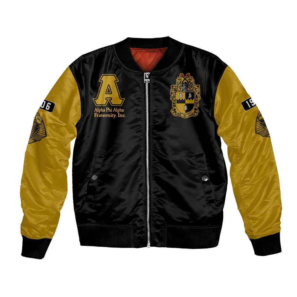 Alpha Phi Alpha Varsity Bomber Jacket Greek Letter Apparel