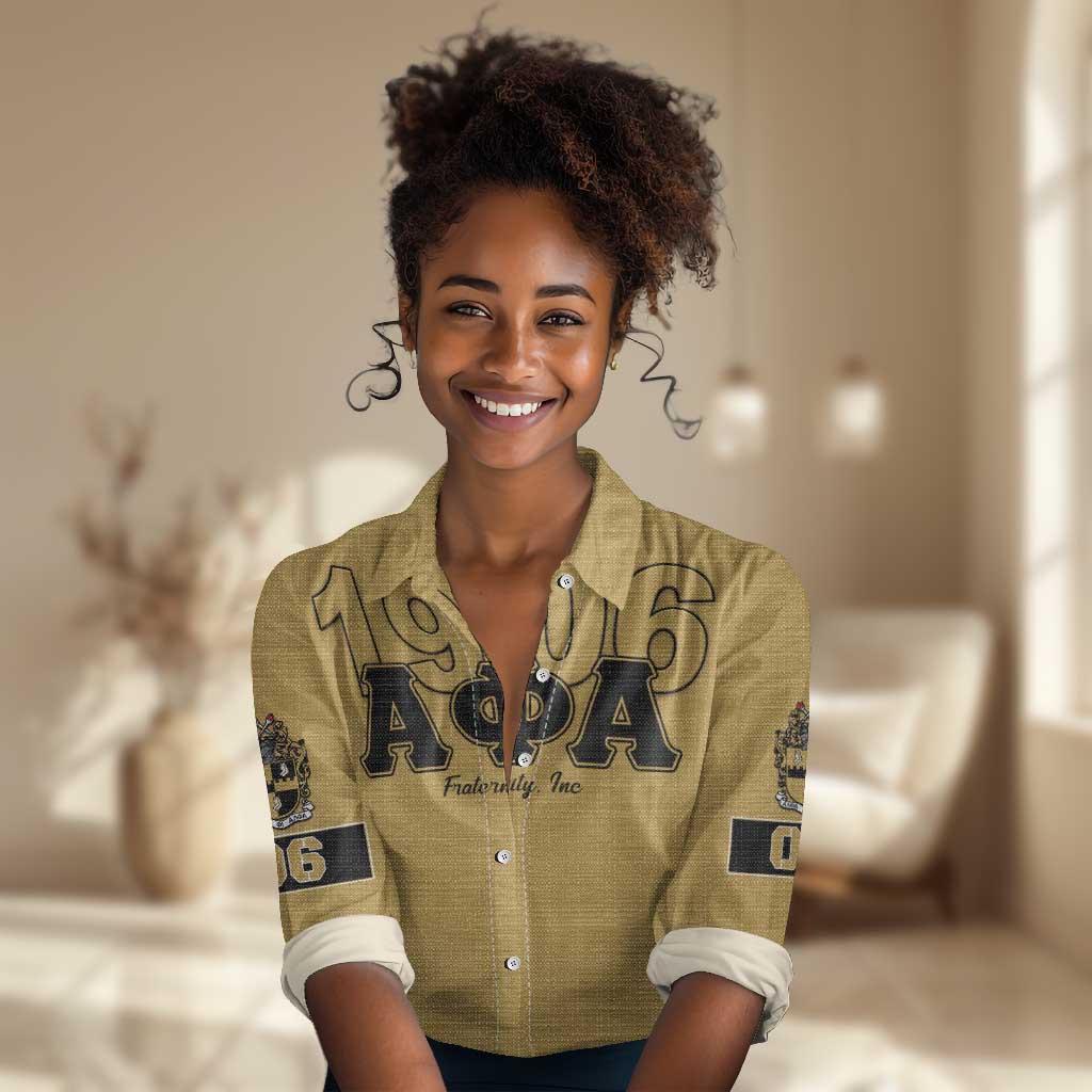Alpha Phi Alpha 1906 Women Casual Shirt Fraternity Gear For Alpha