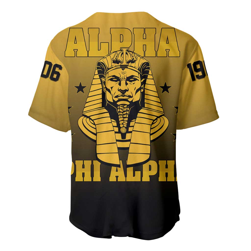 Alpha Phi Alpha Fraternity Gradient Baseball Jersey Premium Greek Letter