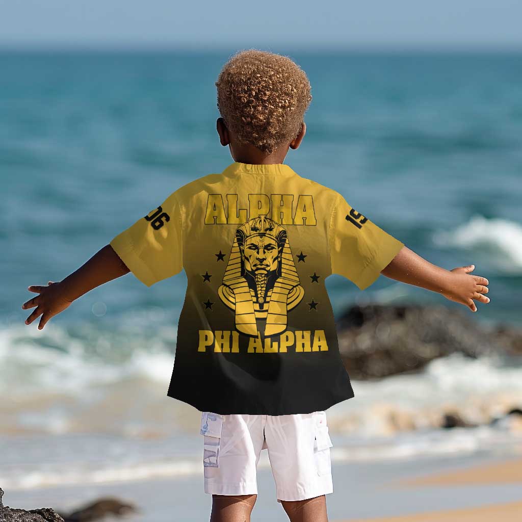 Alpha Phi Alpha Fraternity Gradient Kid Hawaiian Shirt Premium Greek Letter
