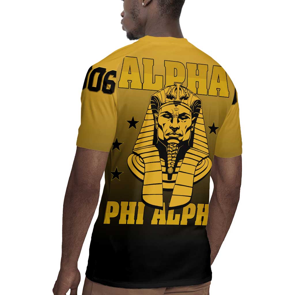 Alpha Phi Alpha Fraternity Gradient Rugby Jersey Premium Greek Letter