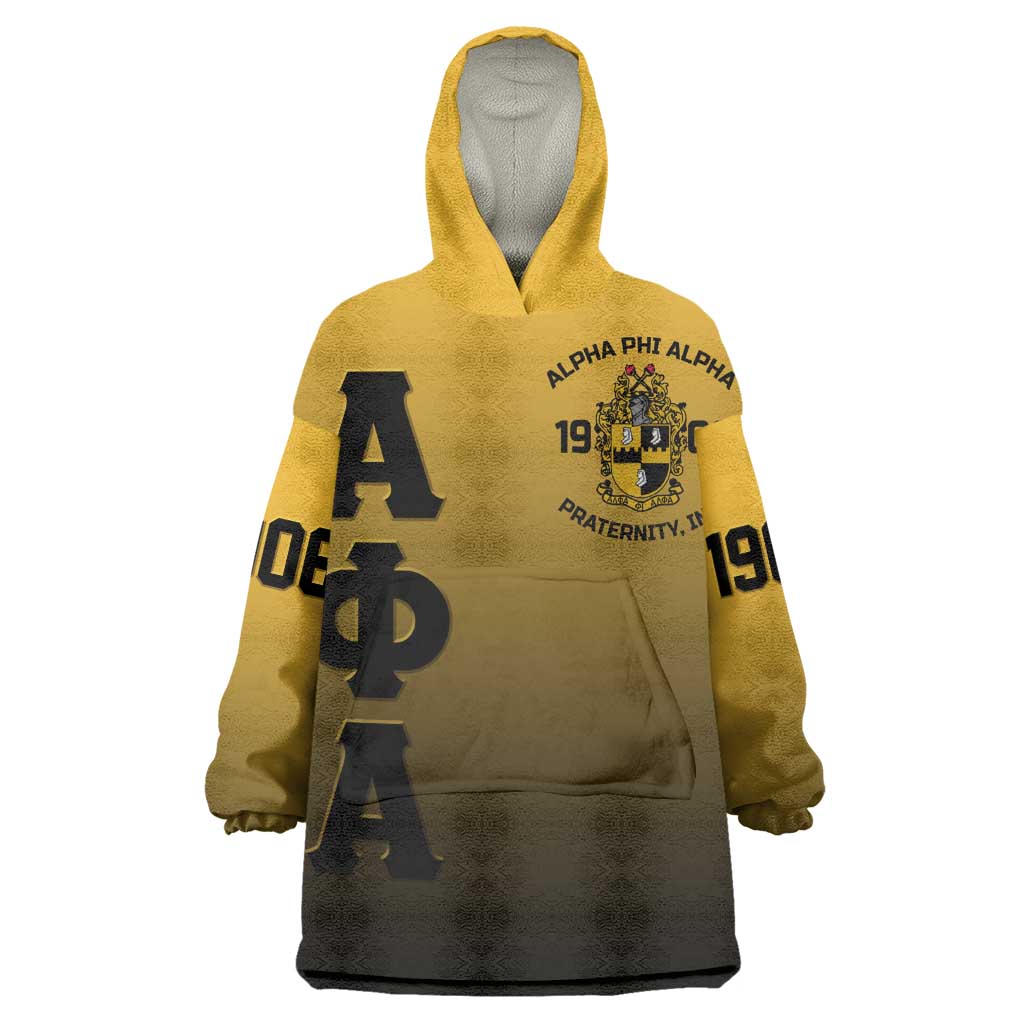 Alpha Phi Alpha Fraternity Gradient Wearable Blanket Hoodie Premium Greek Letter