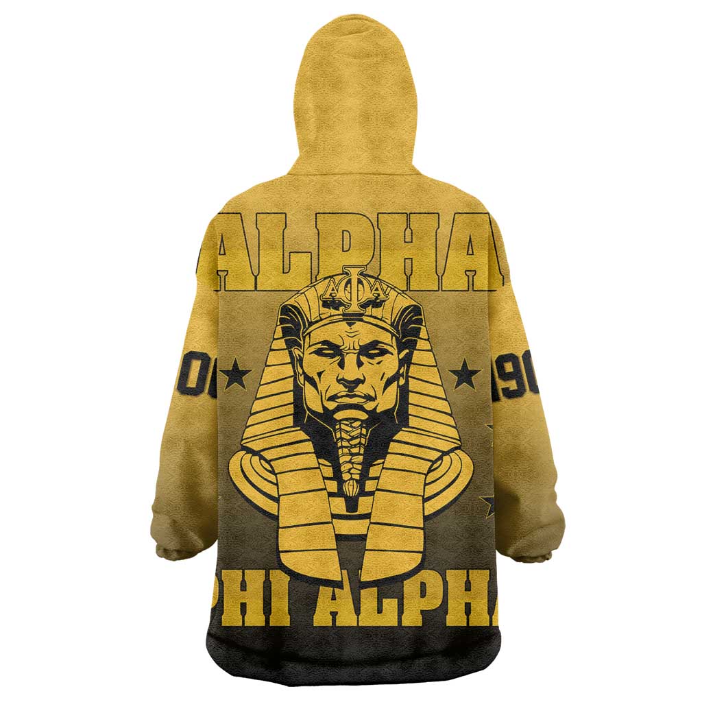 Alpha Phi Alpha Fraternity Gradient Wearable Blanket Hoodie Premium Greek Letter