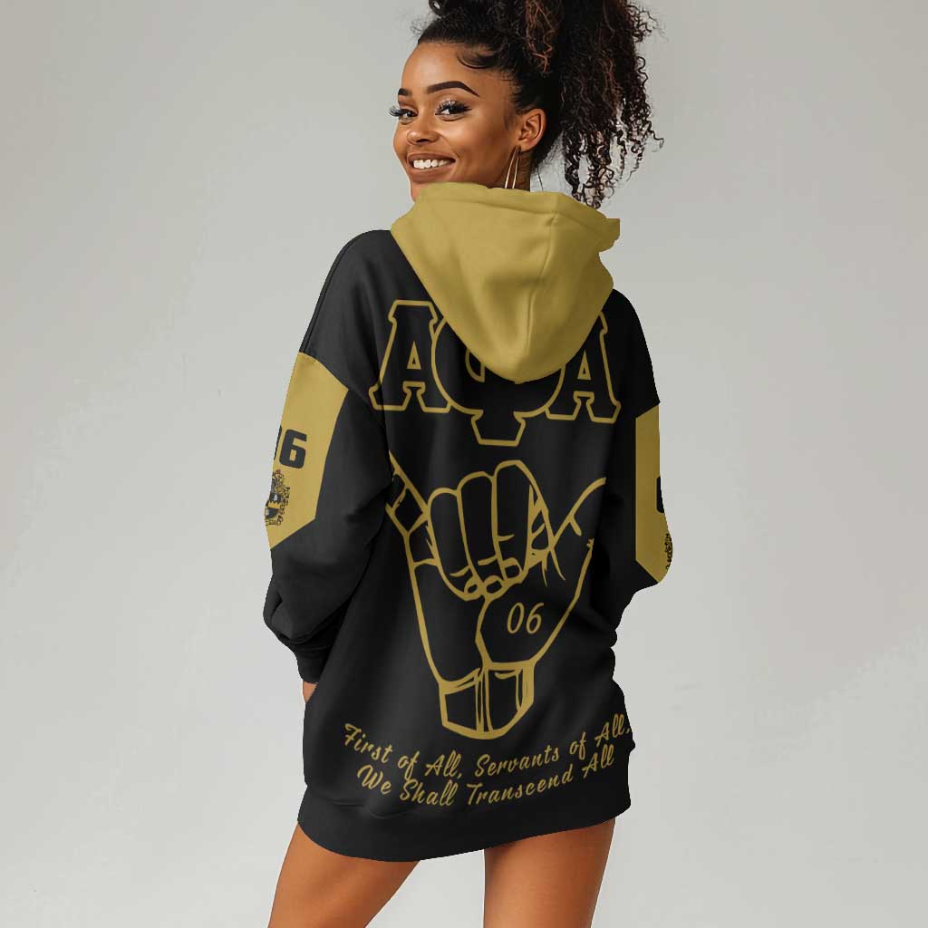 Lpha Phi Alpha Fraternity Hoodie Dress Reat Sphinx Design & Hand Sign