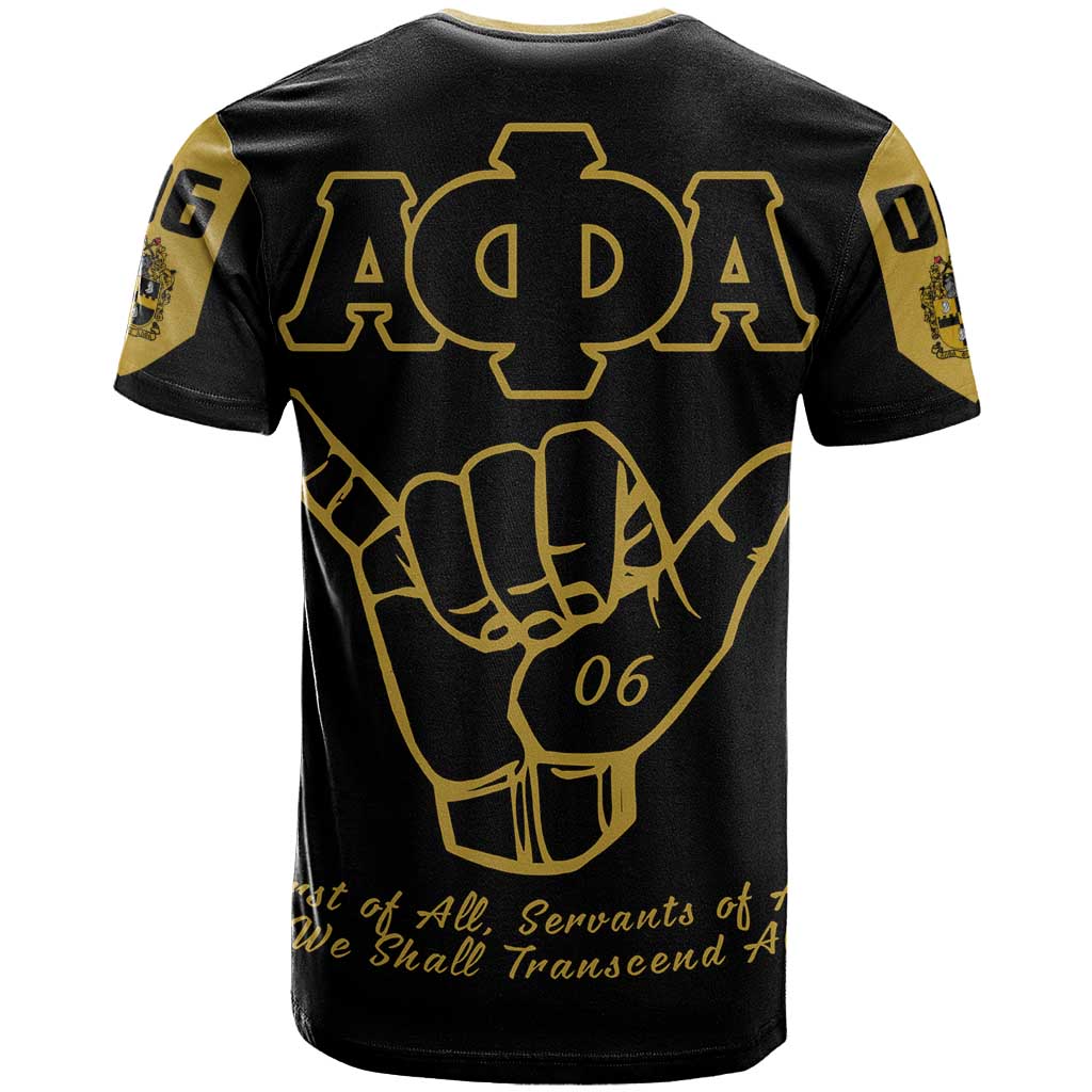 Lpha Phi Alpha Fraternity T shirt Reat Sphinx Design & Hand Sign