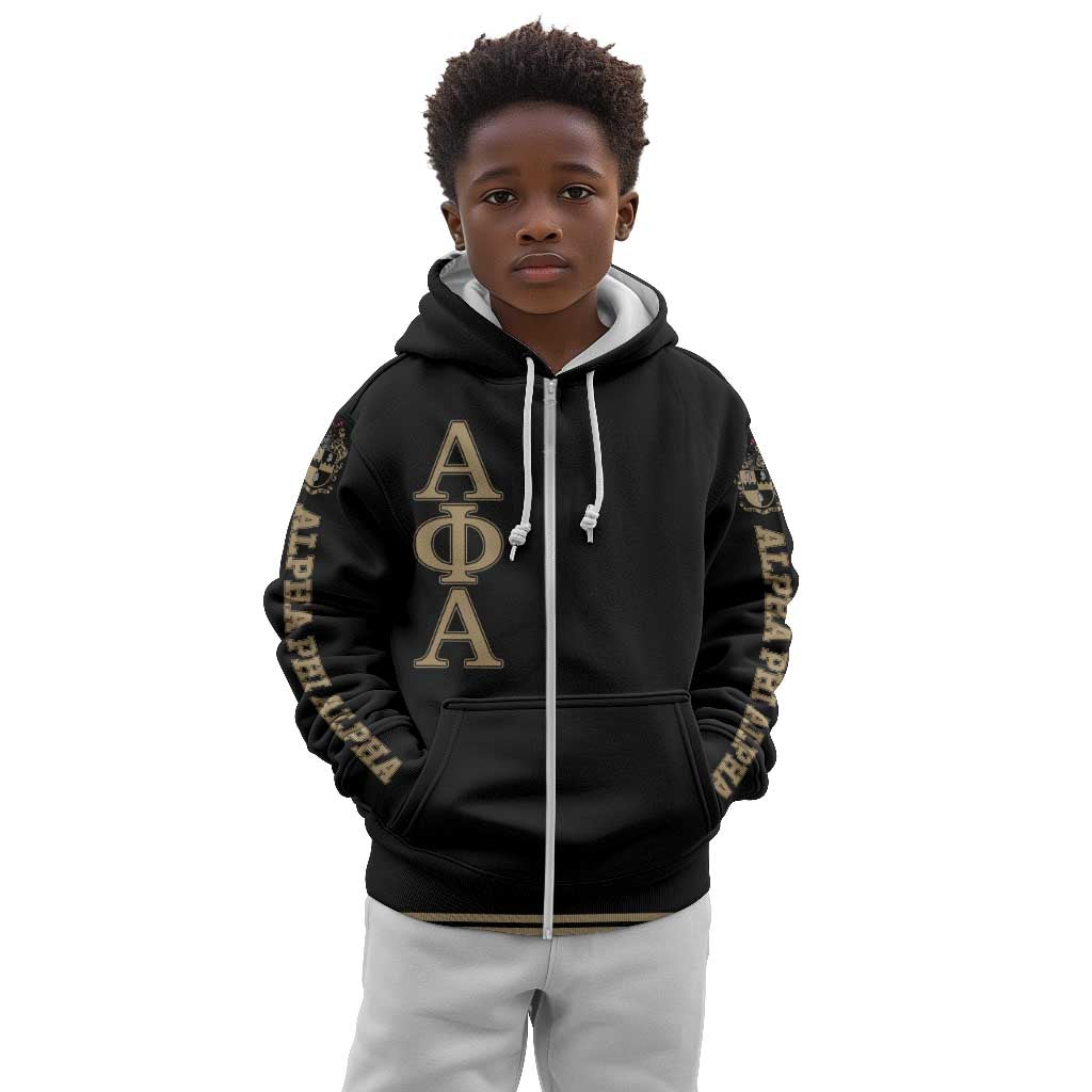 Alpha Phi Alpha Sphinx Kid Hoodie Manly Deeds, Fraternity Pride DT01