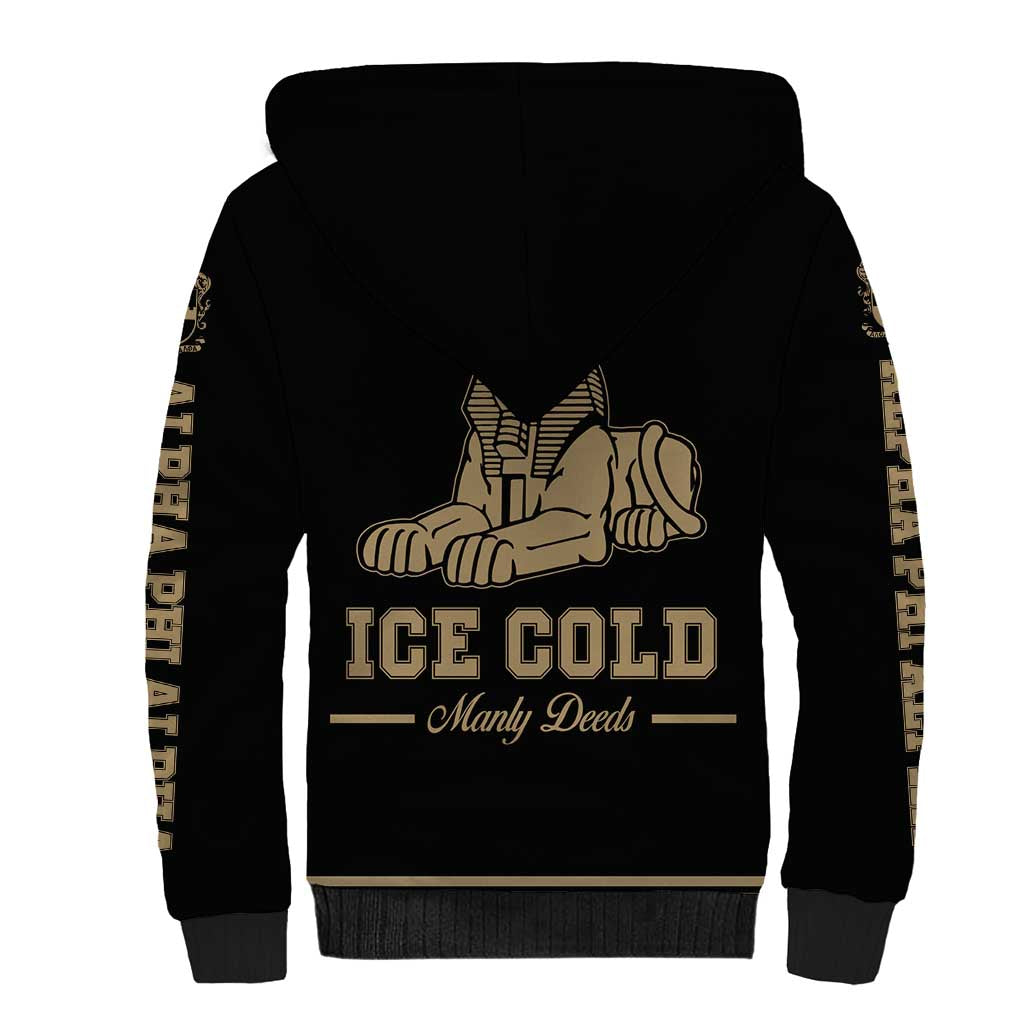 Alpha Phi Alpha Sphinx Sherpa Hoodie Manly Deeds, Fraternity Pride