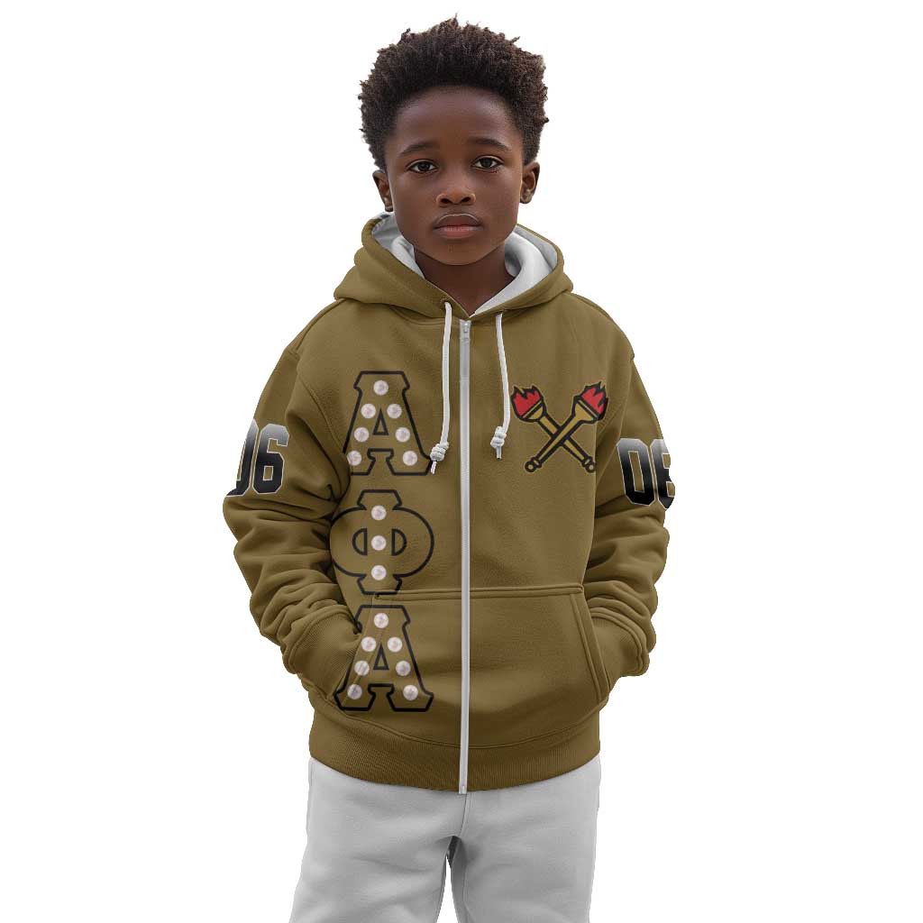 Tylish Alpha Phi Alpha Crystal Kid Hoodie Classic Fraternity DT01