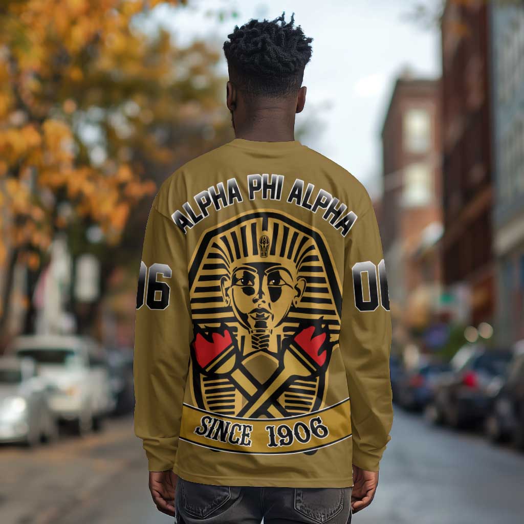 Tylish Alpha Phi Alpha Crystal Long Sleeve Shirt Classic Fraternity