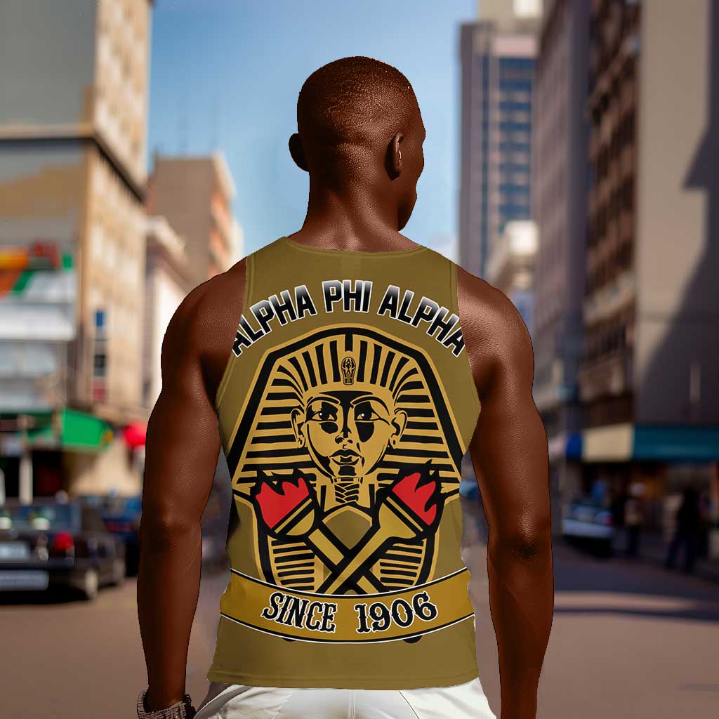 Tylish Alpha Phi Alpha Crystal Men Tank Top Classic Fraternity