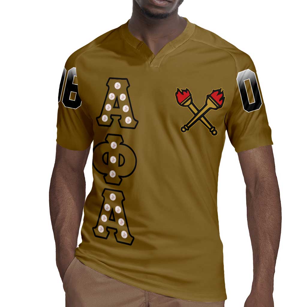 Tylish Alpha Phi Alpha Crystal Rugby Jersey Classic Fraternity