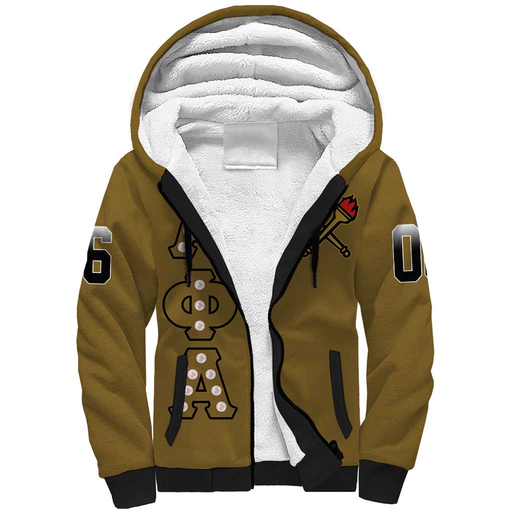 Tylish Alpha Phi Alpha Crystal Sherpa Hoodie Classic Fraternity