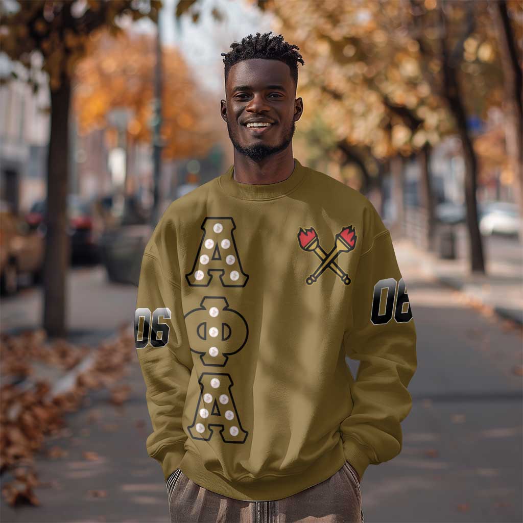 Tylish Alpha Phi Alpha Crystal Sweatshirt Classic Fraternity