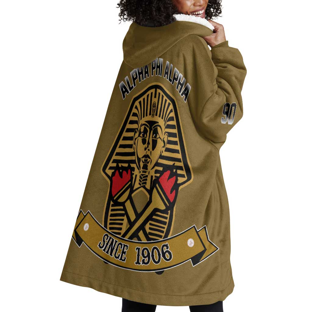 Tylish Alpha Phi Alpha Crystal Wearable Blanket Hoodie Classic Fraternity
