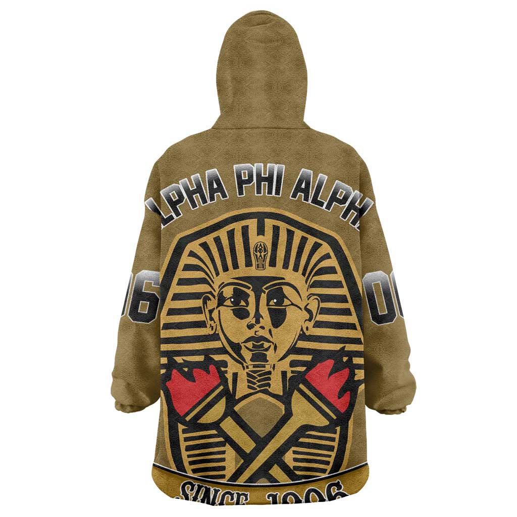 Tylish Alpha Phi Alpha Crystal Wearable Blanket Hoodie Classic Fraternity