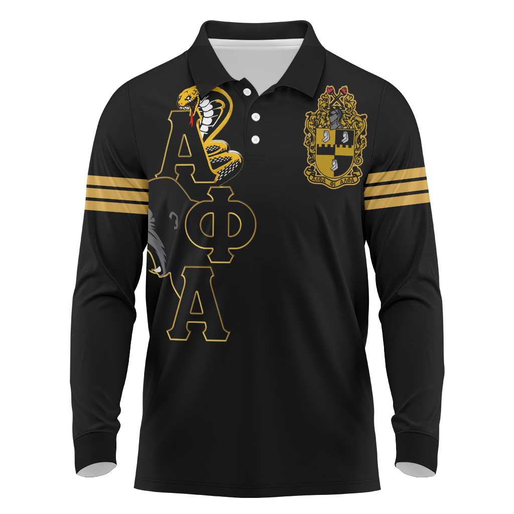 Sphinx Design Alpha Phi Alpha Hoodie Long Sleeve Polo Shirt Stylish Fraternity