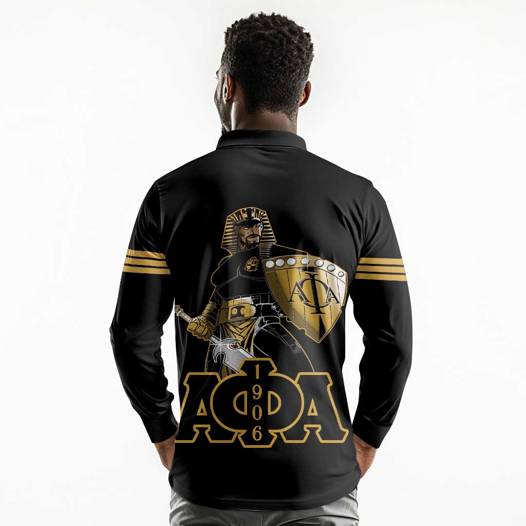 Sphinx Design Alpha Phi Alpha Hoodie Long Sleeve Polo Shirt Stylish Fraternity