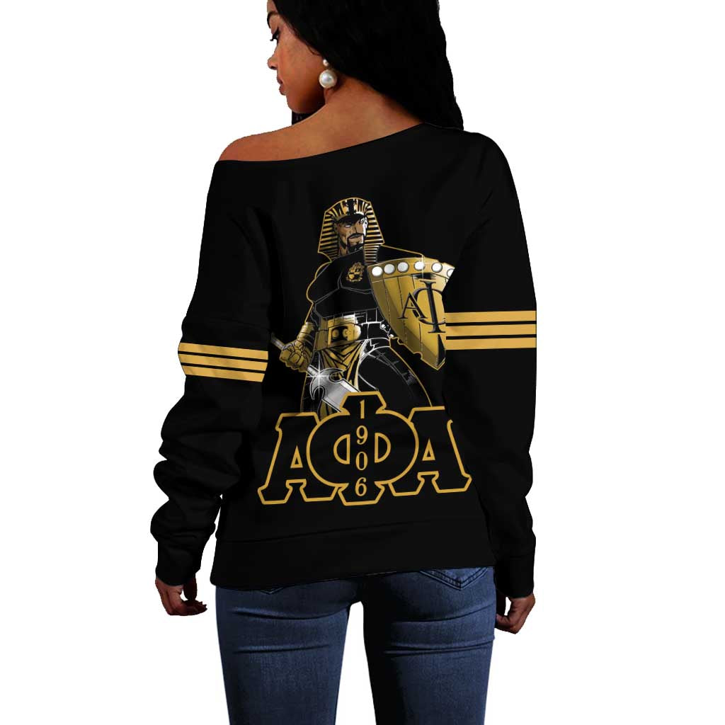 Sphinx Design Alpha Phi Alpha Hoodie Off Shoulder Sweater Stylish Fraternity