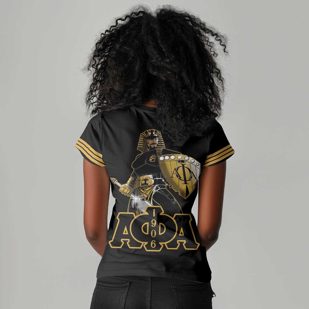 Sphinx Design Alpha Phi Alpha Hoodie Women V-Neck T-Shirt Stylish Fraternity