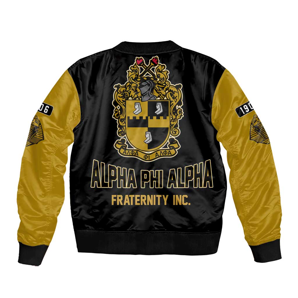 Alpha Phi Alpha Varsity Bomber Jacket Greek Letter Apparel