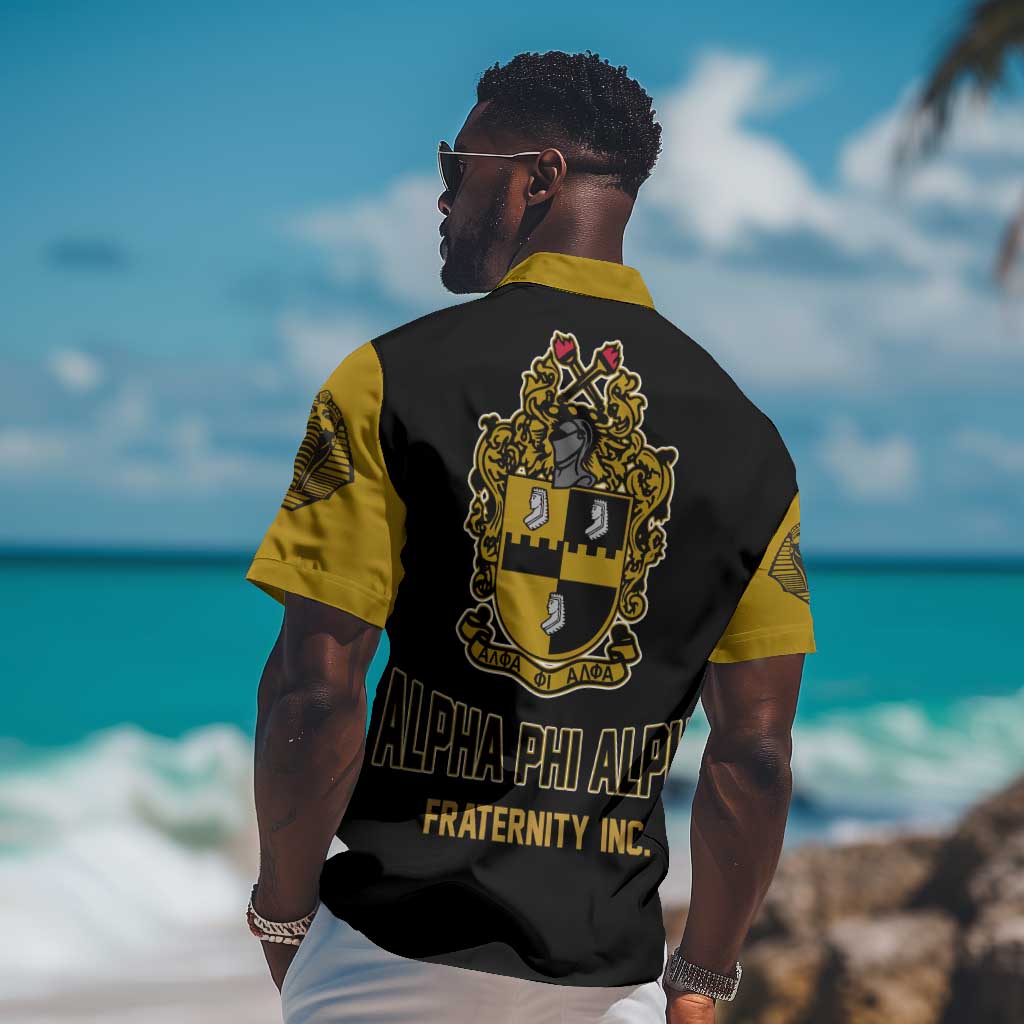 Alpha Phi Alpha Varsity Hawaiian Shirt Greek Letter Apparel