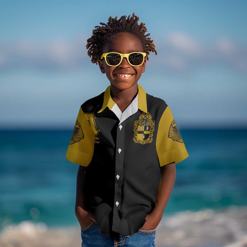 Alpha Phi Alpha Varsity Kid Hawaiian Shirt Greek Letter Apparel