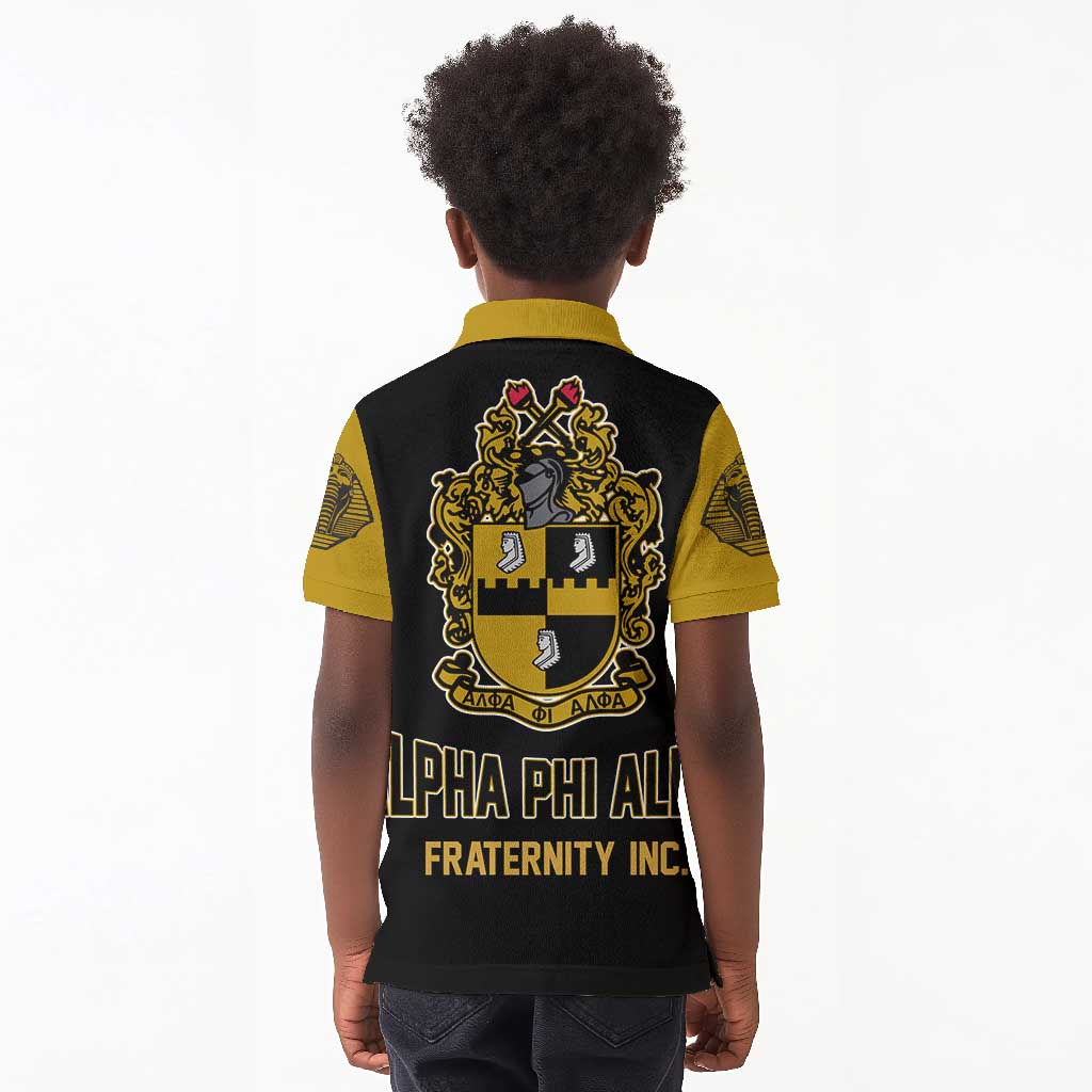 Alpha Phi Alpha Varsity Kid Polo Shirt Greek Letter Apparel