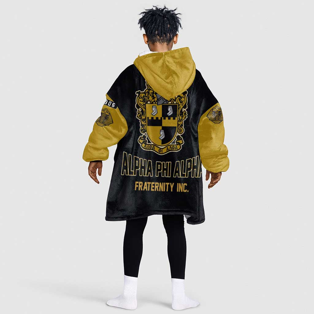 Alpha Phi Alpha Varsity Kid Wearable Blanket Hoodie Greek Letter Apparel