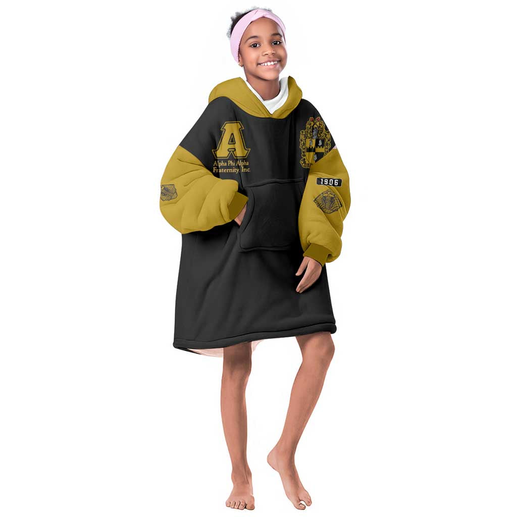 Alpha Phi Alpha Varsity Kid Wearable Blanket Hoodie Greek Letter Apparel