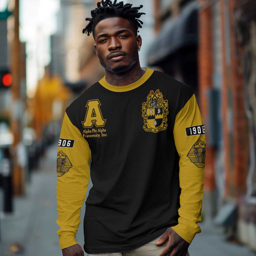 Alpha Phi Alpha Varsity Long Sleeve Shirt Greek Letter Apparel