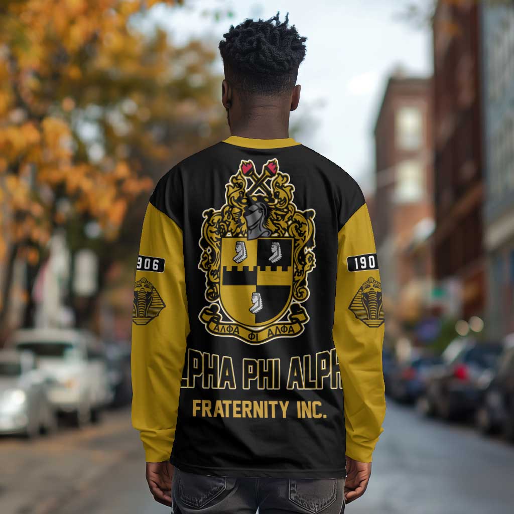 Alpha Phi Alpha Varsity Long Sleeve Shirt Greek Letter Apparel