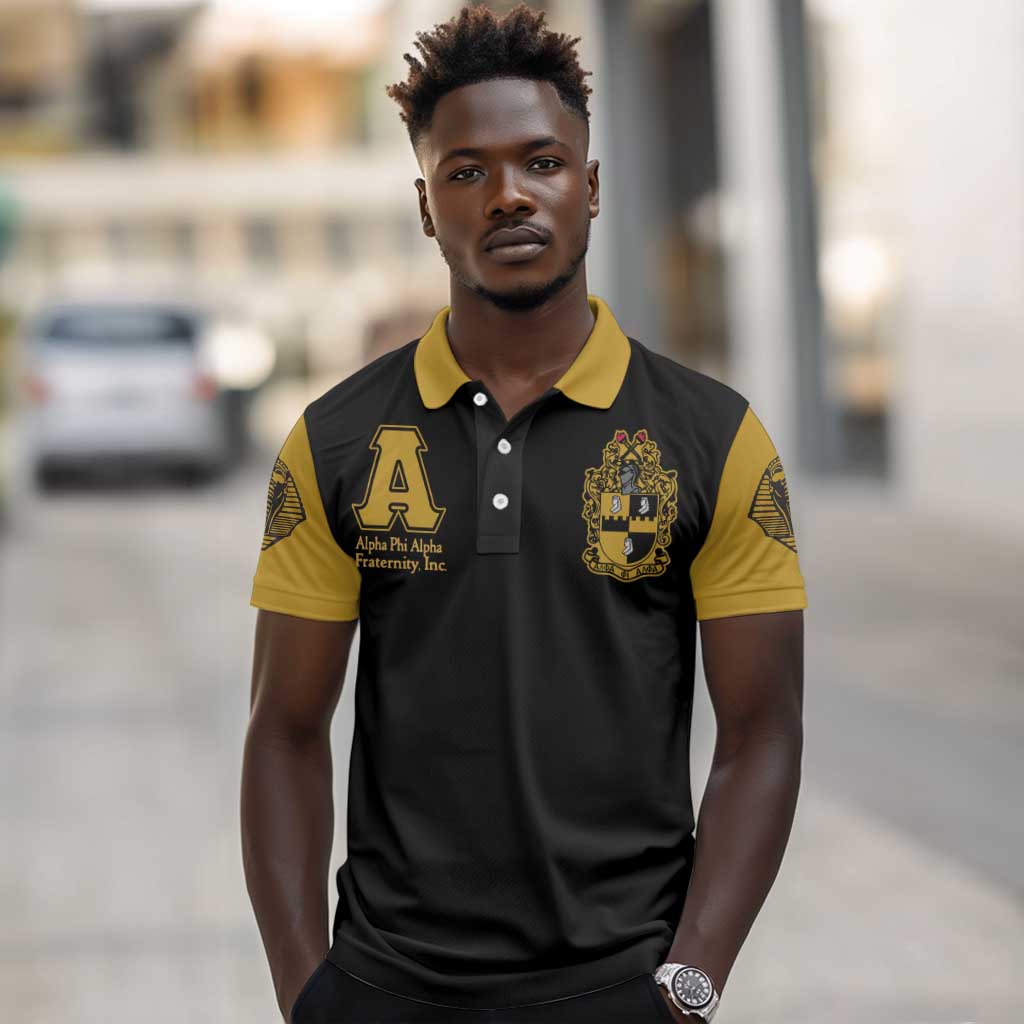Alpha Phi Alpha Varsity Polo Shirt Greek Letter Apparel