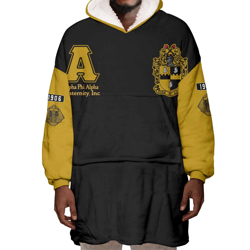 Alpha Phi Alpha Varsity Wearable Blanket Hoodie Greek Letter Apparel