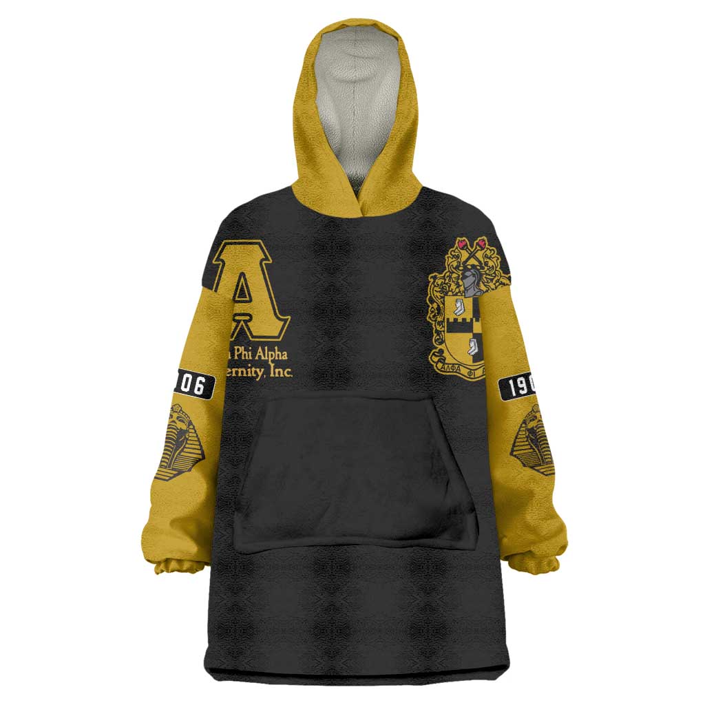 Alpha Phi Alpha Varsity Wearable Blanket Hoodie Greek Letter Apparel