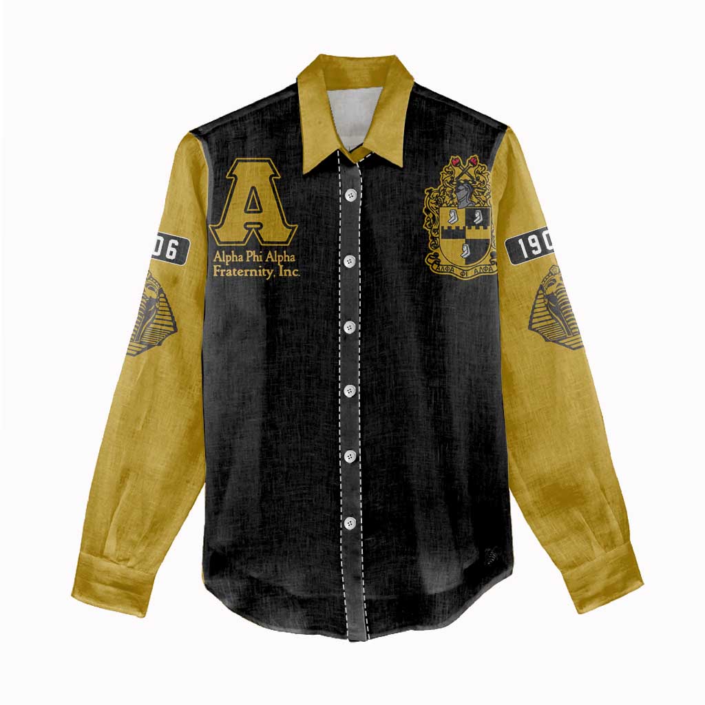 Alpha Phi Alpha Varsity Women Casual Shirt Greek Letter Apparel