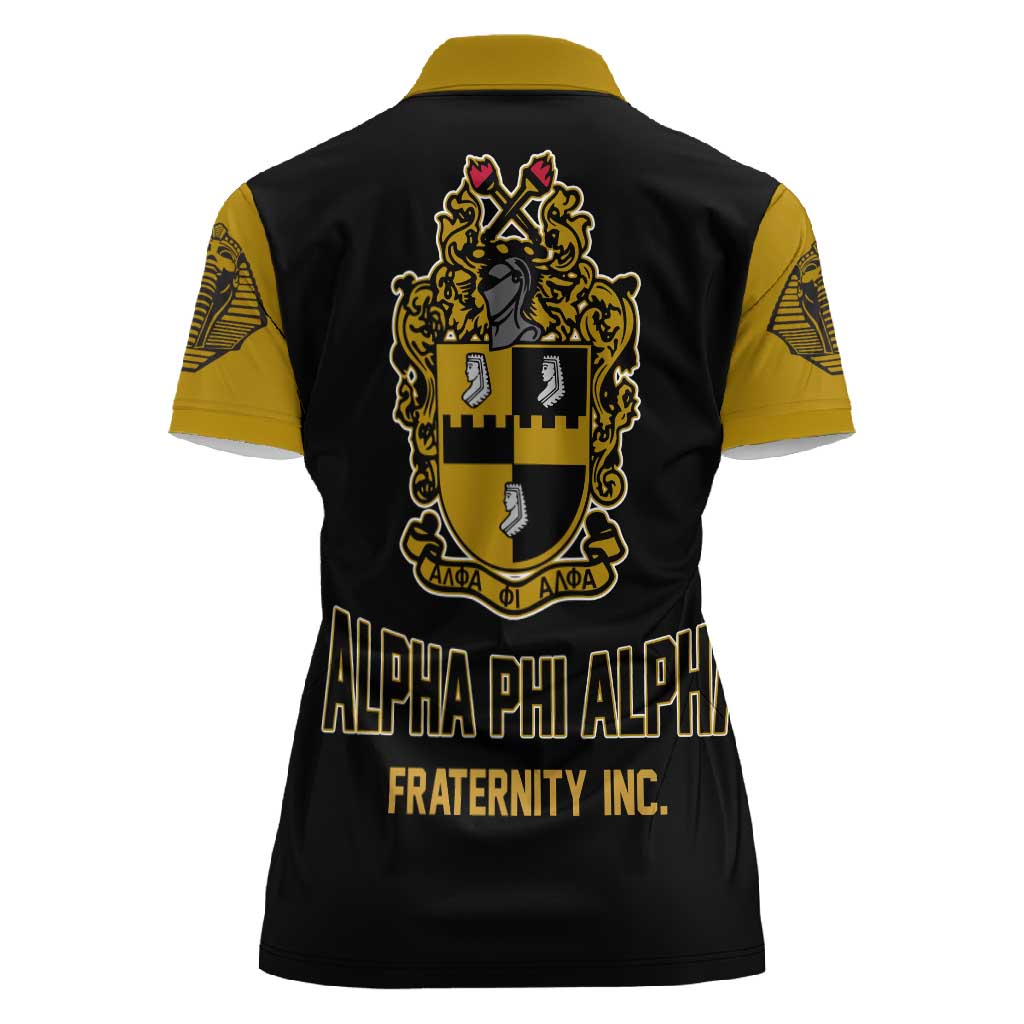 Alpha Phi Alpha Varsity Women Polo Shirt Greek Letter Apparel