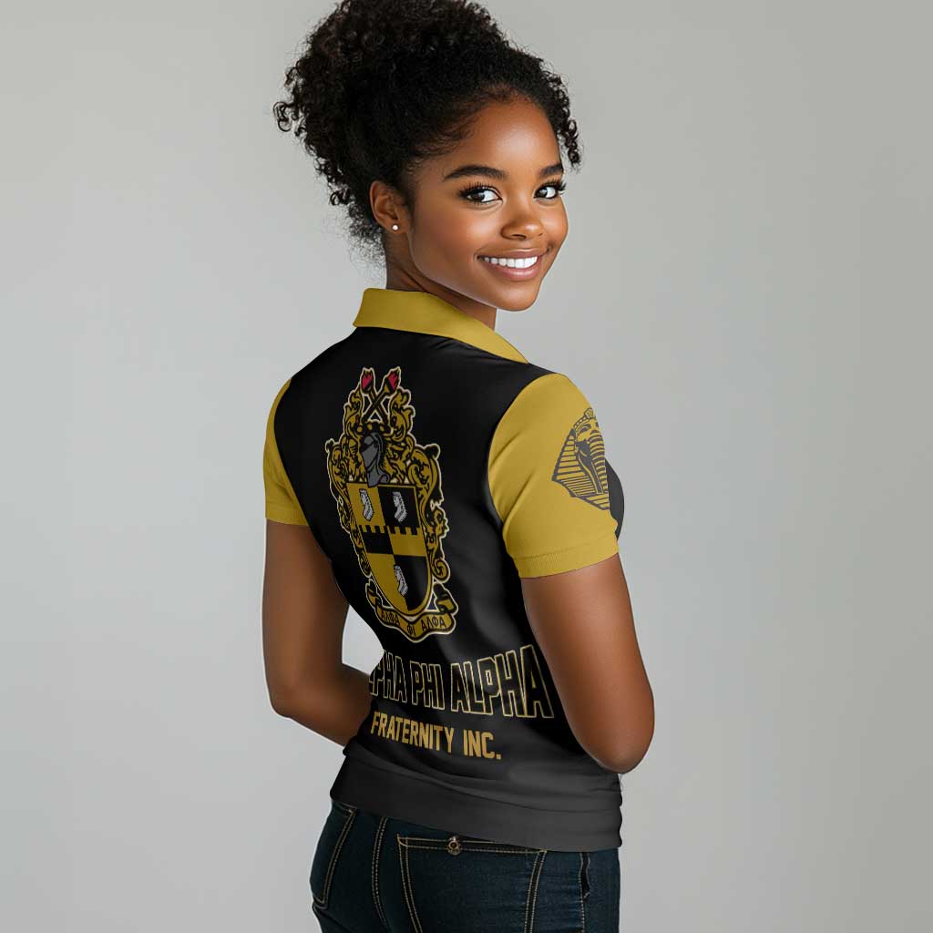 Alpha Phi Alpha Varsity Women Polo Shirt Greek Letter Apparel