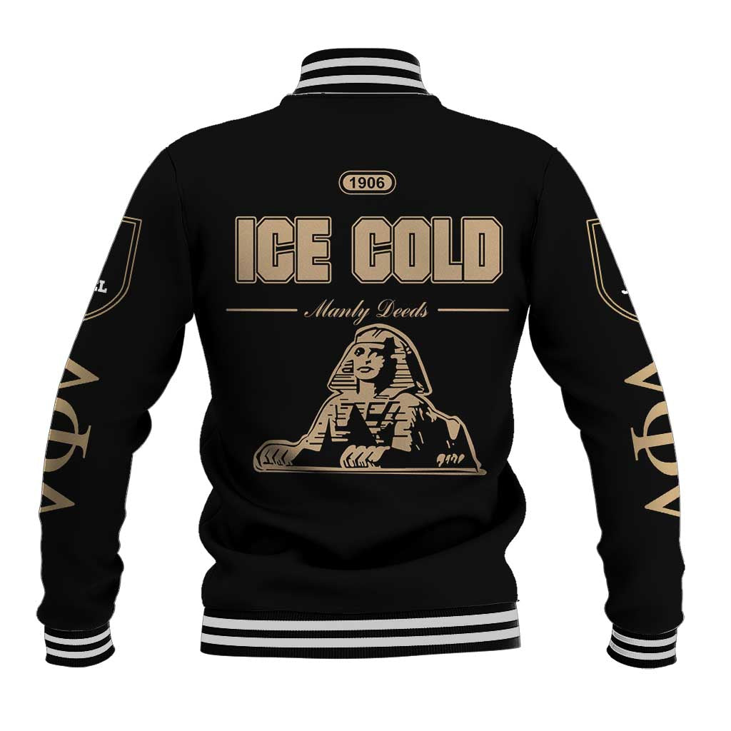 1906 Ice Cold Alpha Phi Alpha Giz Baseball Jacket Classic Fraternity
