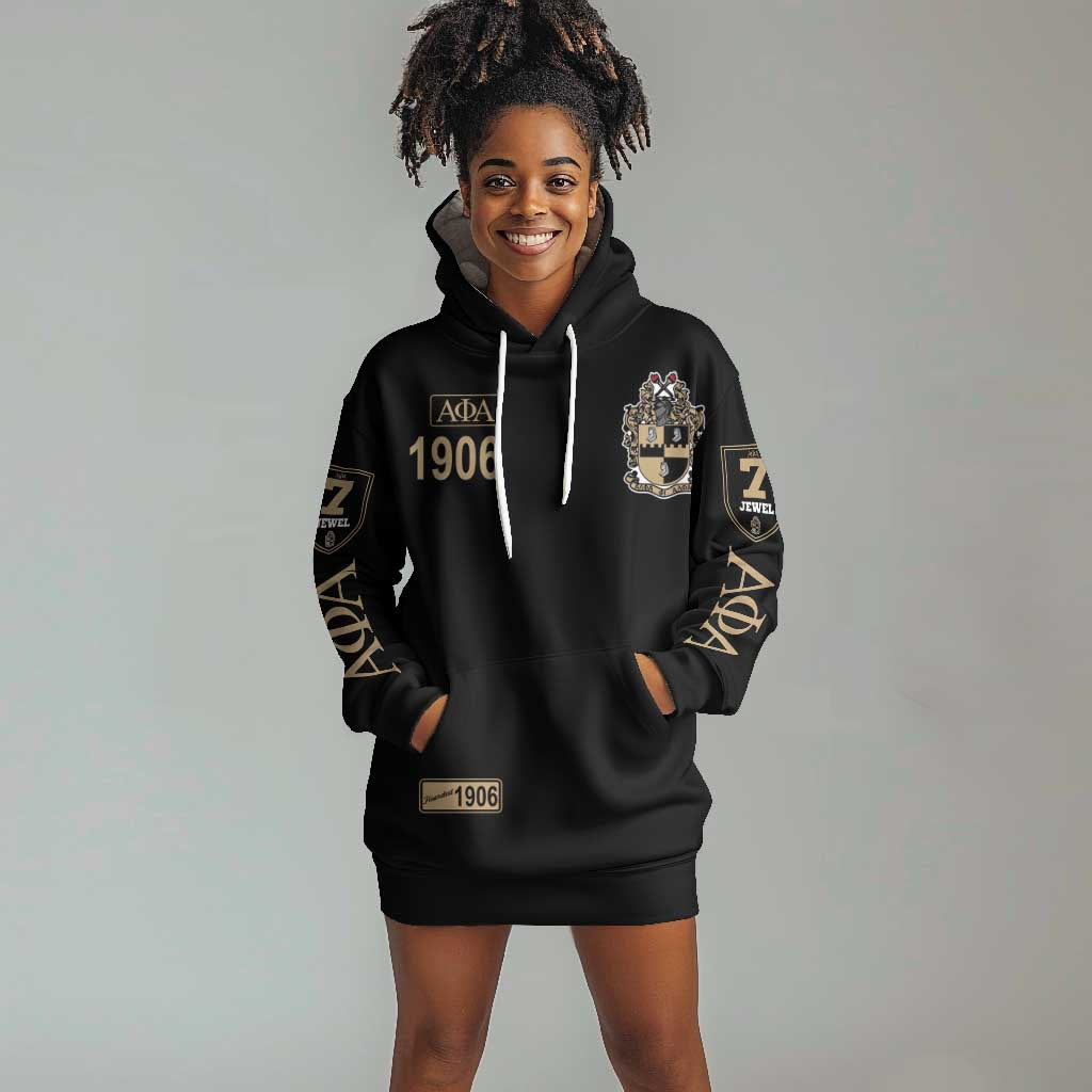 1906 Ice Cold Alpha Phi Alpha Giz Hoodie Dress Classic Fraternity