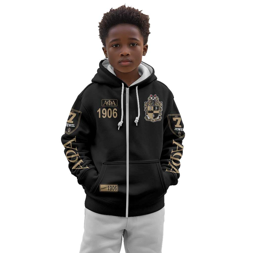 1906 Ice Cold Alpha Phi Alpha Giz Kid Hoodie Classic Fraternity DT01