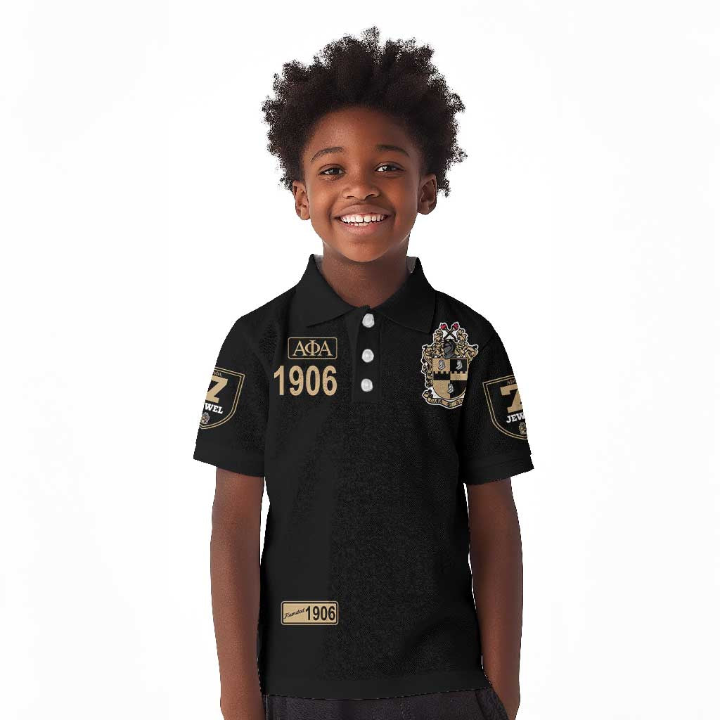 1906 Ice Cold Alpha Phi Alpha Giz Kid Polo Shirt Classic Fraternity