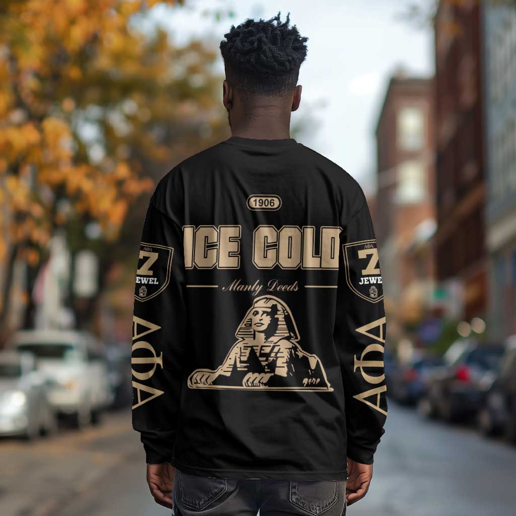 1906 Ice Cold Alpha Phi Alpha Giz Long Sleeve Shirt Classic Fraternity