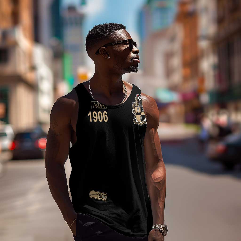 1906 Ice Cold Alpha Phi Alpha Giz Men Tank Top Classic Fraternity