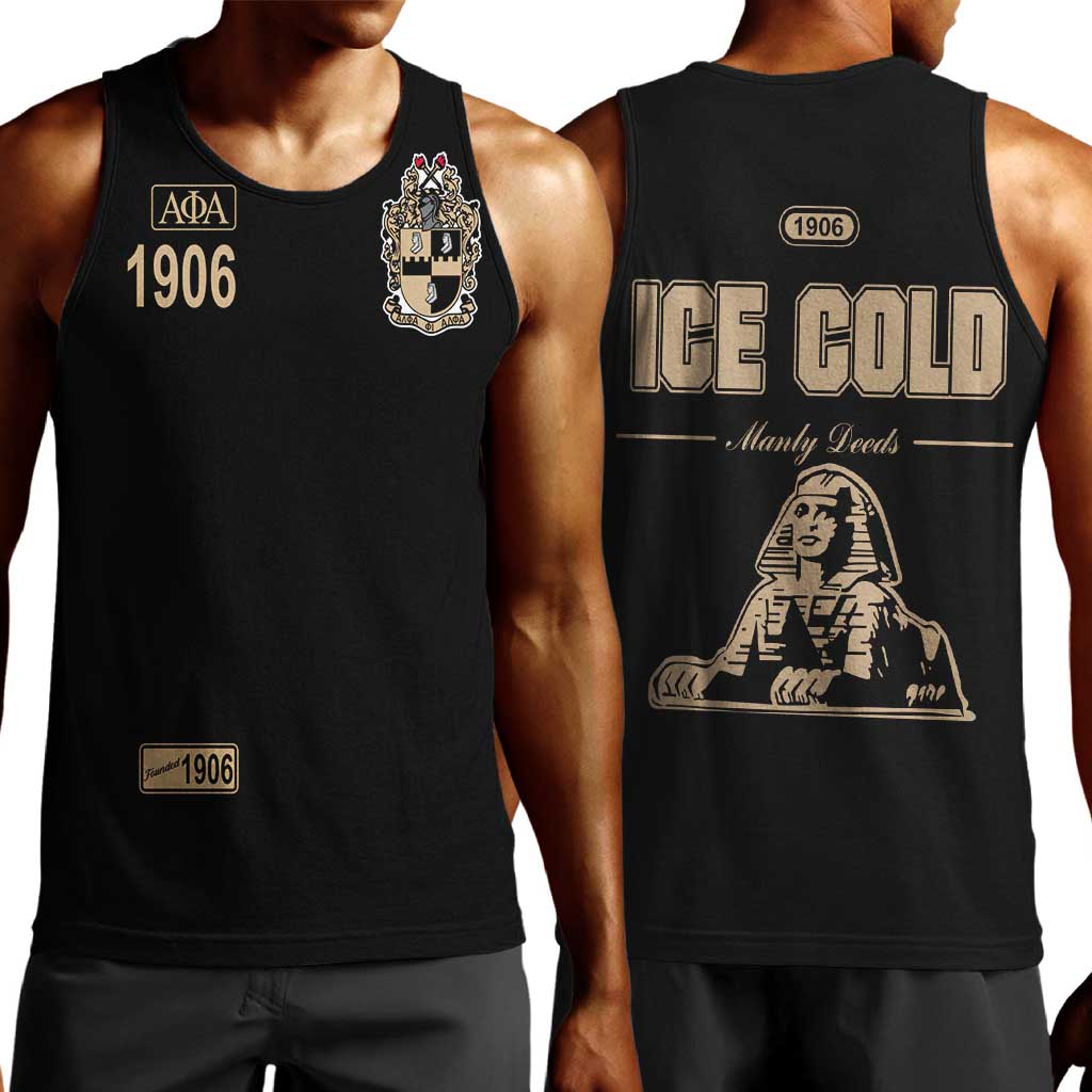 1906 Ice Cold Alpha Phi Alpha Giz Men Tank Top Classic Fraternity