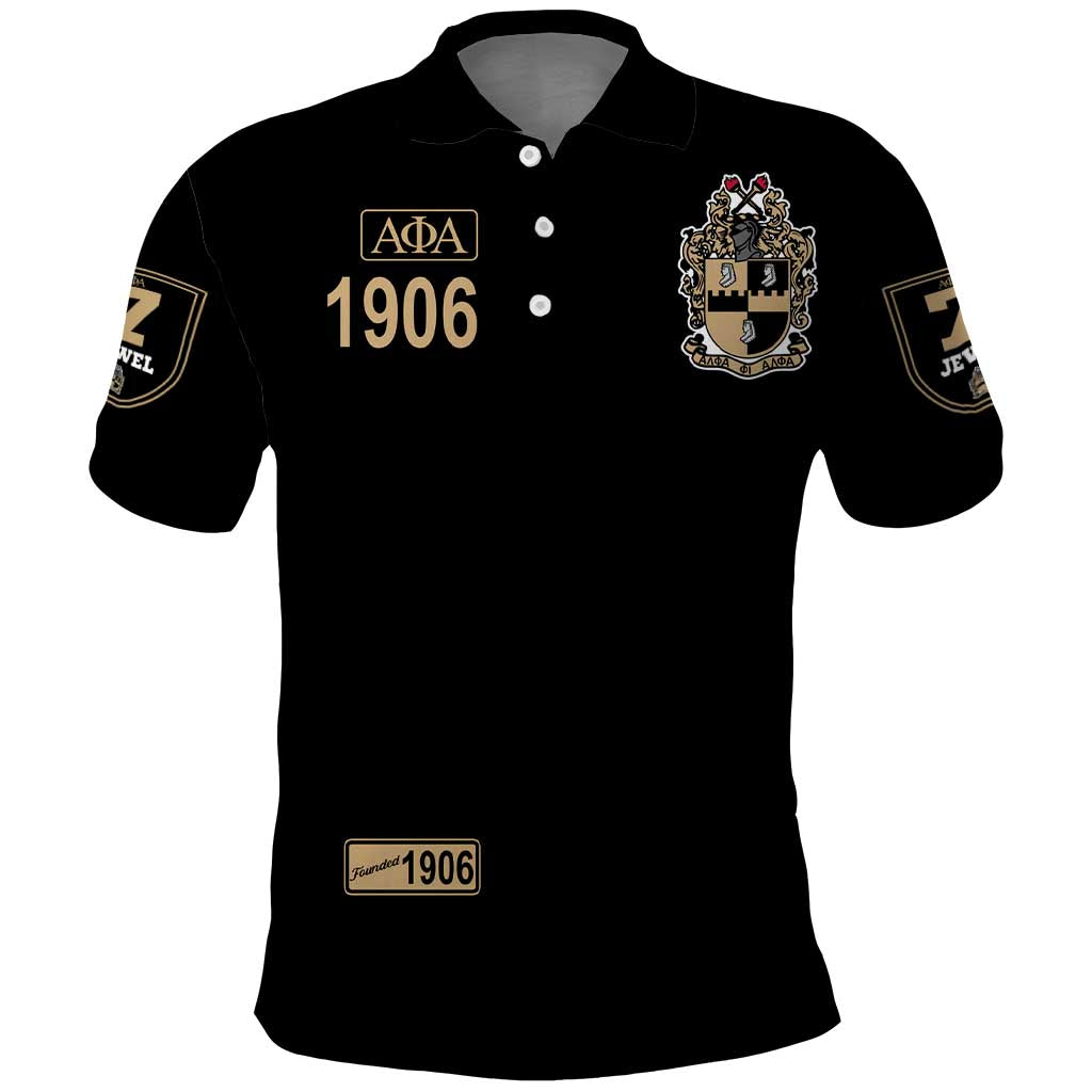1906 Ice Cold Alpha Phi Alpha Giz Polo Shirt Classic Fraternity