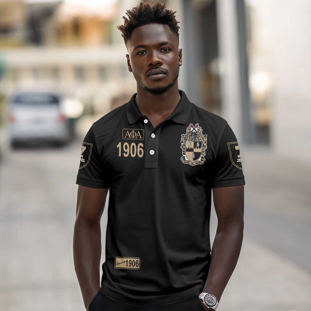 1906 Ice Cold Alpha Phi Alpha Giz Polo Shirt Classic Fraternity