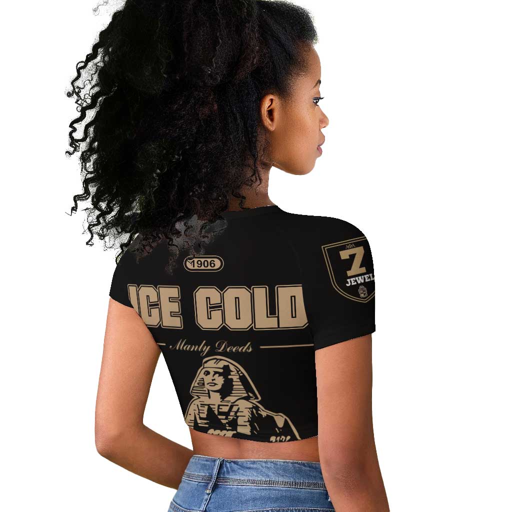 1906 Ice Cold Alpha Phi Alpha Giz Raglan Cropped T shirt Classic Fraternity