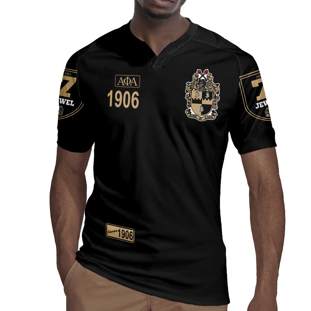 1906 Ice Cold Alpha Phi Alpha Giz Rugby Jersey Classic Fraternity