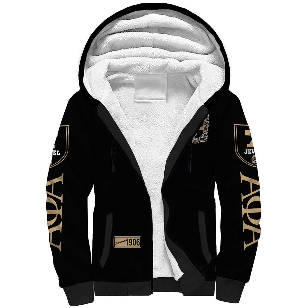 1906 Ice Cold Alpha Phi Alpha Giz Sherpa Hoodie Classic Fraternity
